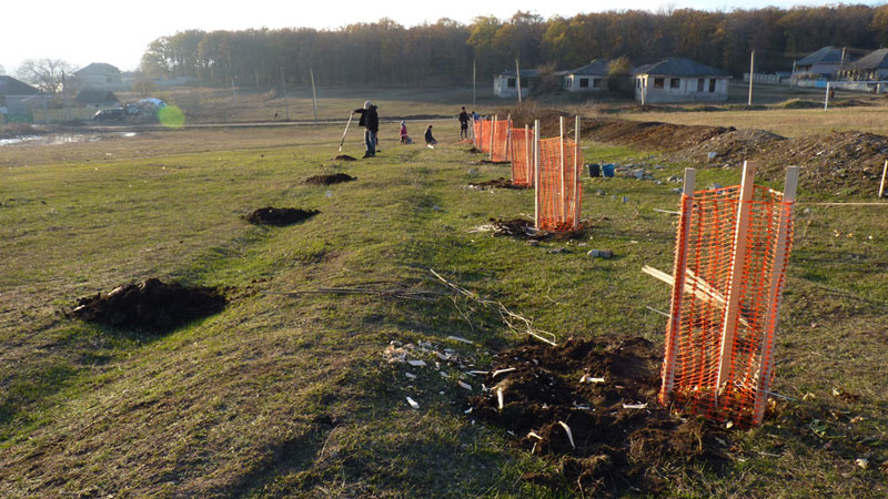 Eco Training Center Planting poplars November 2016 1